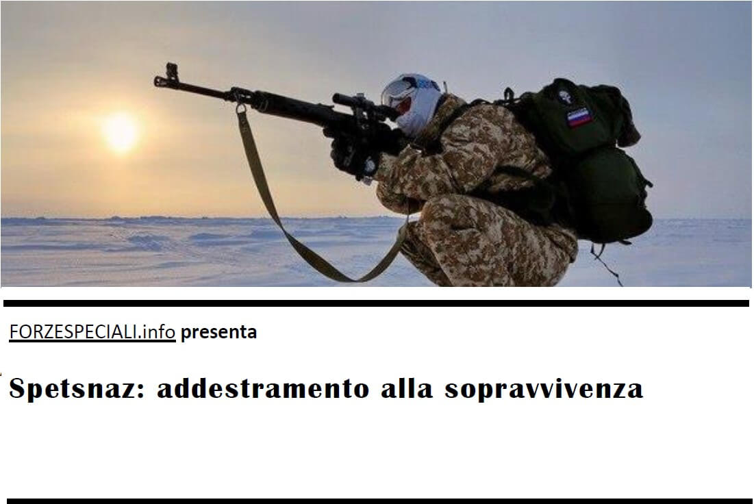 copertina ebook spetsnaz addestramento alla sopravvivenza